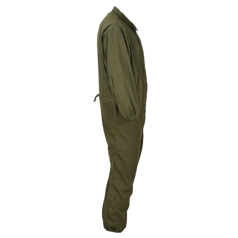 Original US Militär Overall Arbeitsanzug Mechaniker Overall Army Druckknopfverschluss Oliv