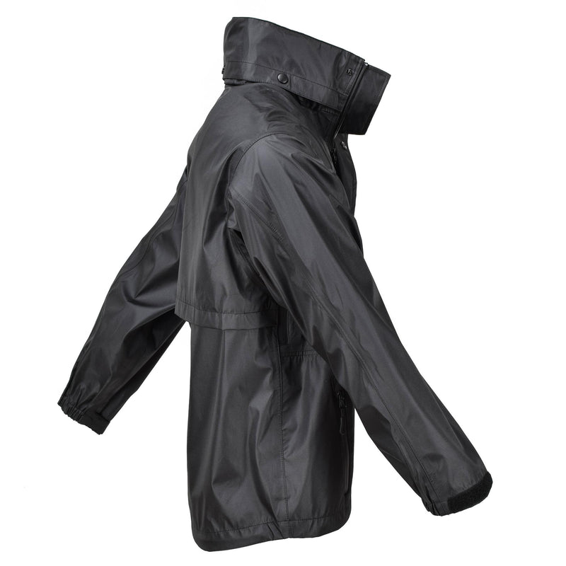 Mil-Tec Brand Regenjacke Schwarz wasserdicht Herren Regenbekleidung wasserabweisend Herren