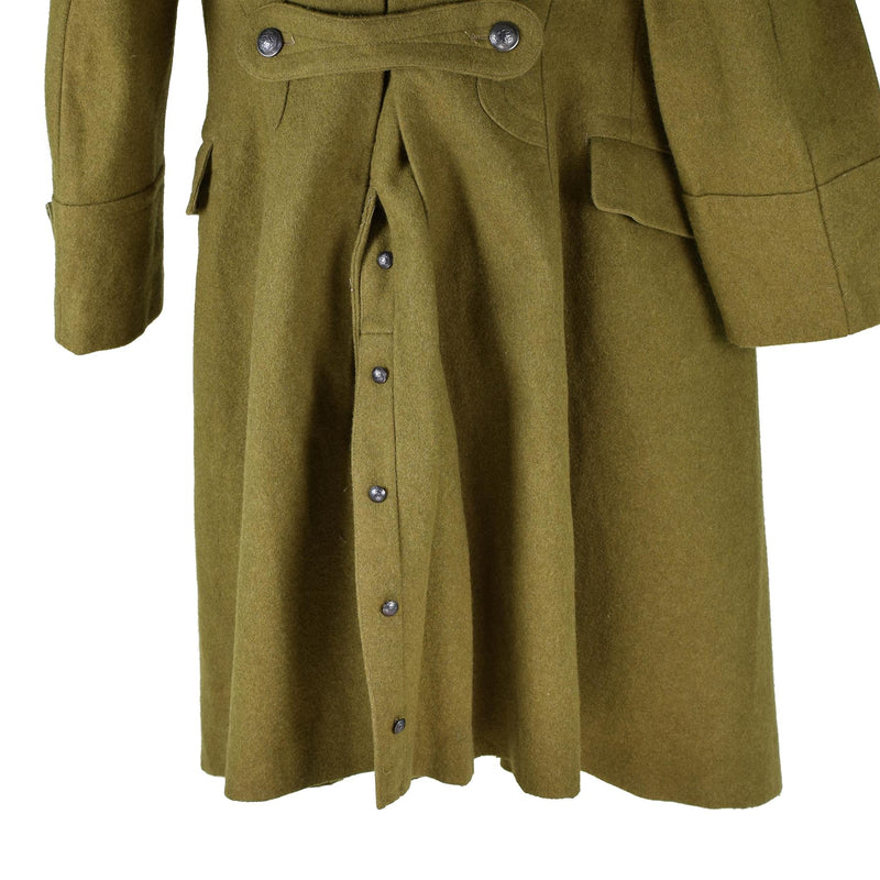 Echter rumänischer Trenchcoat Militärarmee Wollmantel schwerer Wintershinel NEU