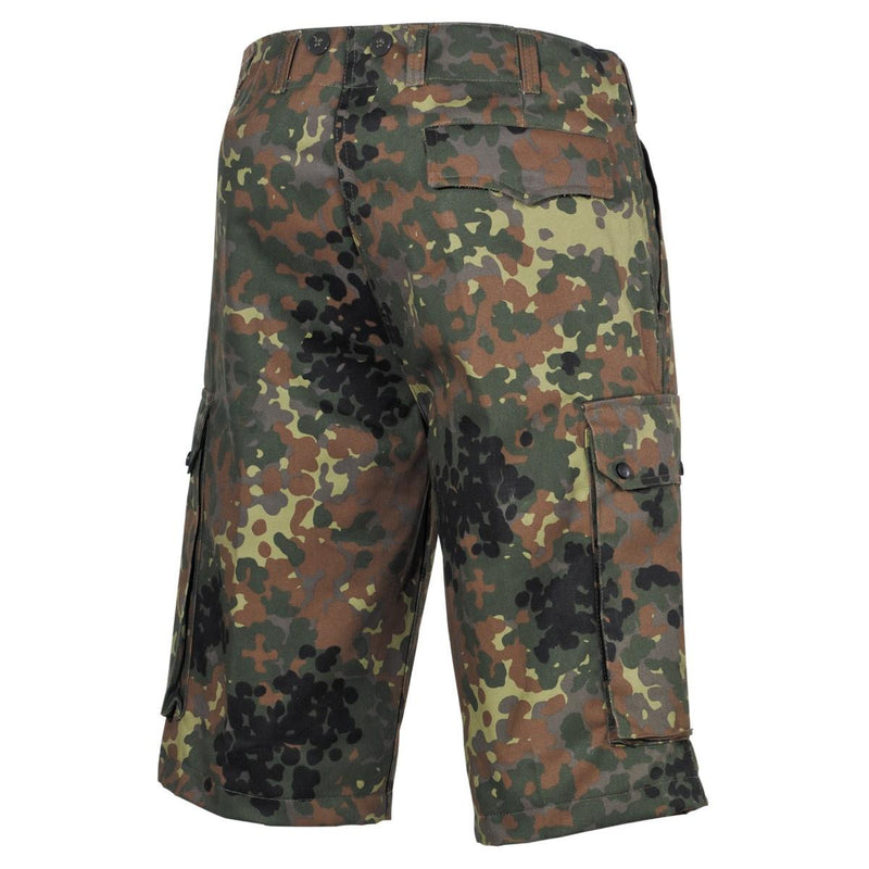 MFH Marke Army Style Shorts Bermuda Flecktarn Camouflage robuste Ripstop Uniform NEU