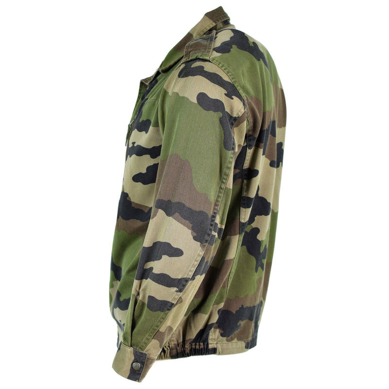 Original französische Armee F2 Kampfjacke Fatigue CE Camouflage Militärausgabe Überschuss