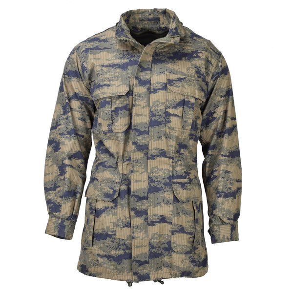 Original türkischer Militär-Digital-Camouflage-Parka mit Futter aus strapazierfähigem Ripstop