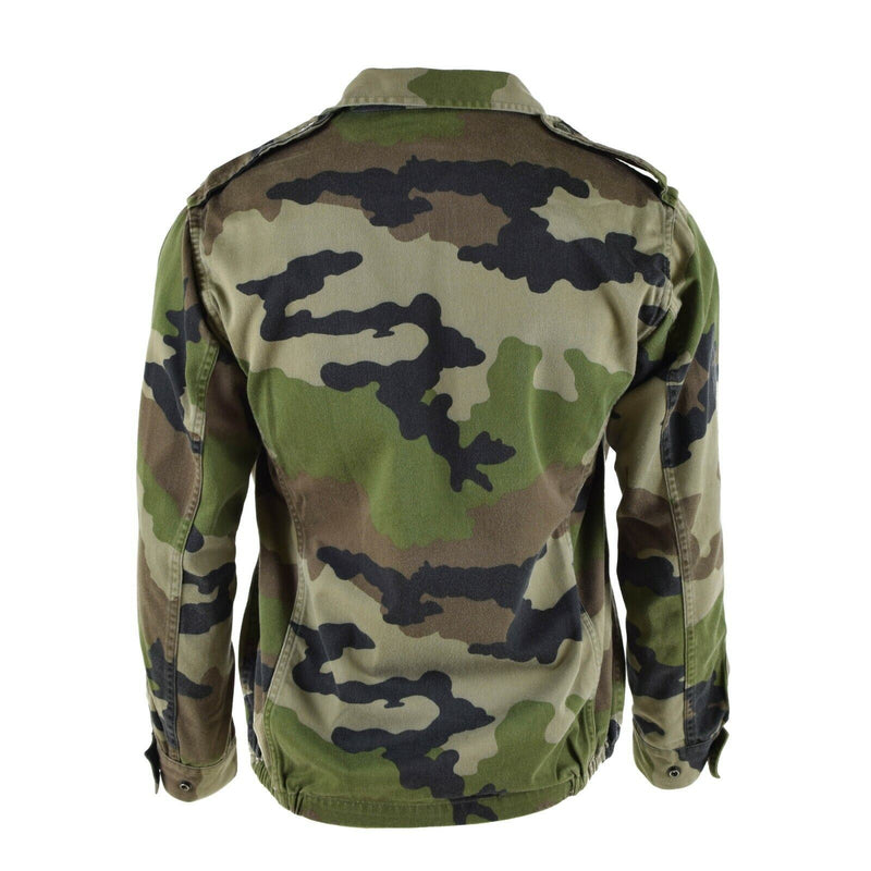 Original französische Armee F2 Kampfjacke Fatigue CE Camouflage Militärausgabe Überschuss