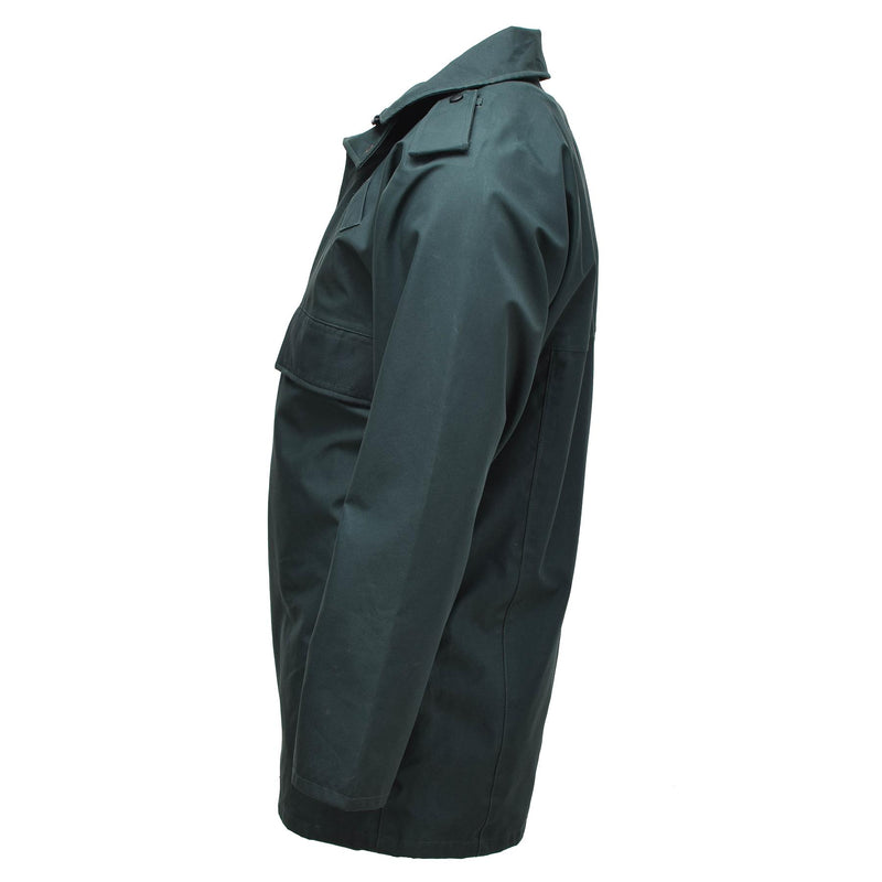 Original britische Polizeiuniform Anorak wasserdichter Parka Regenmantel ungefüttert grün