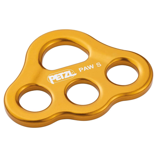 PETZL PAW S Sicherheits-Riggingplatte 3 Ankerpunkte Hochfestes Aluminium Gelb