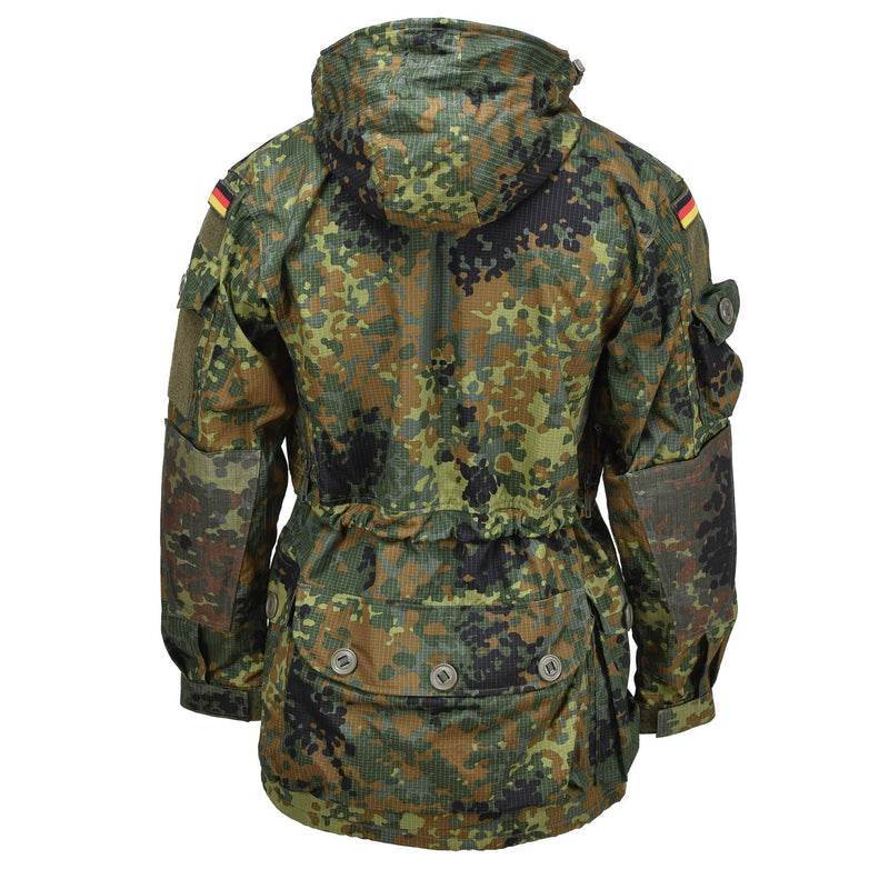 Leo Kohler Militär Ripstop Smock Jacke Flecktarn Camouflage Tactical Cordura