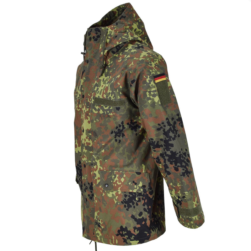 Mil-Tec Marke Bundeswehr Feldjacke GoreTex Flecktarn camo wasserdicht Regen