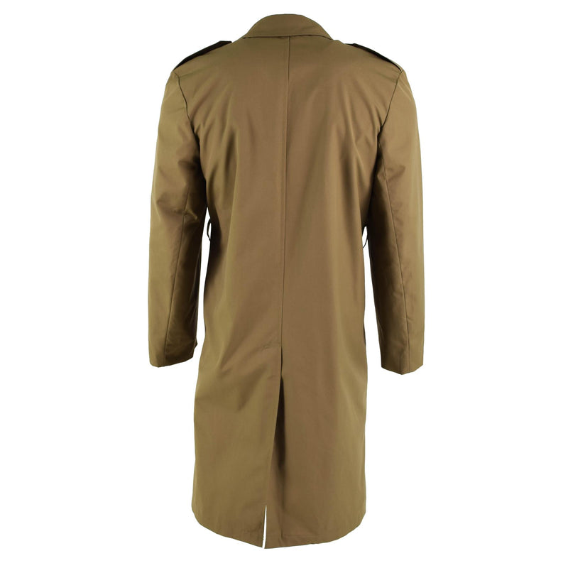 Original formeller Trenchcoat der niederländischen Armee, brauner Militär-Überschuss-Offiziersmantel NEU