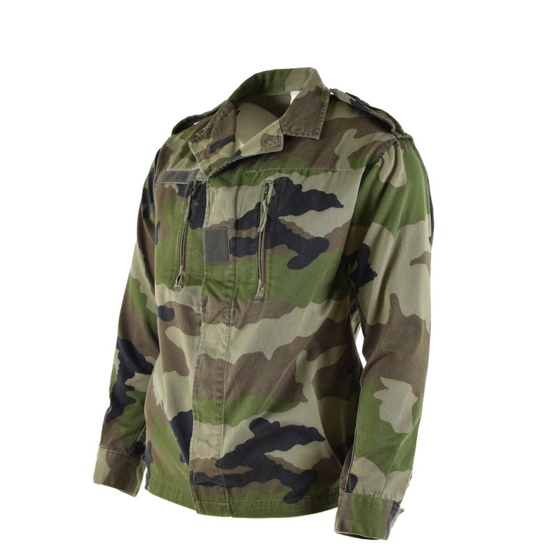 Original französische Armee F2 Kampfjacke Fatigue CE Camouflage Militärausgabe Überschuss