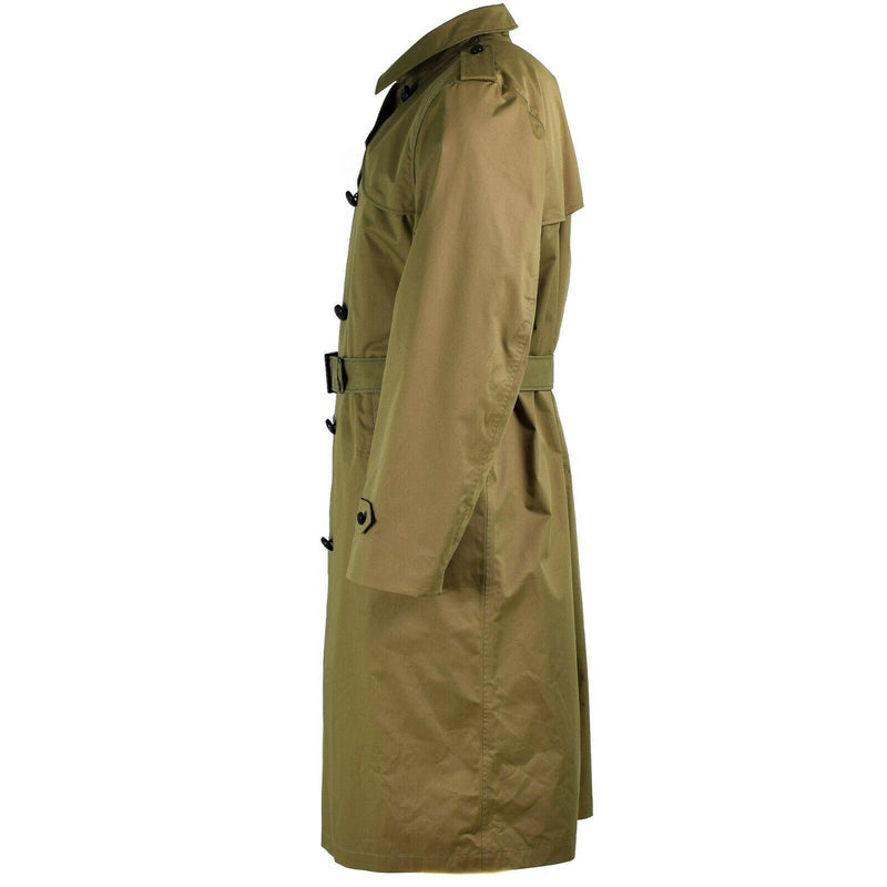 Original Trenchcoat der niederländischen Armee, Herren, Khaki, formeller Offiziersmantel mit Futter, NEU