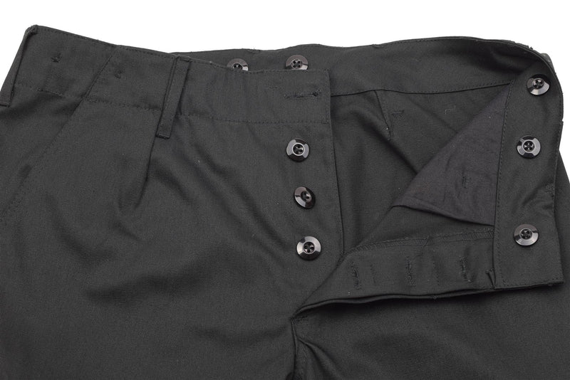 Deutsche Moleskinhose im Militärstil strapazierfähige schwarze Kampfuniformhose NEU