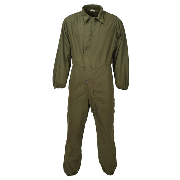 Original US Militär Overall Arbeitsanzug Mechaniker Overall Army Druckknopfverschluss Oliv