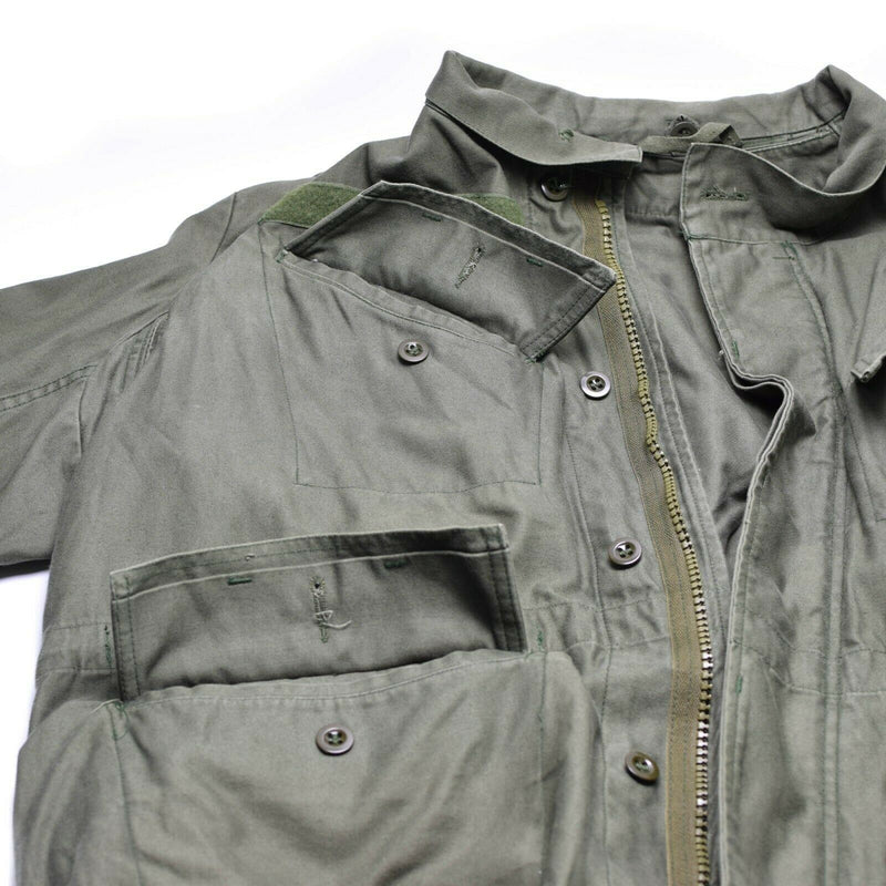 Echte belgische Armee Feldjacke M64 Militär Baumwolle wasserdicht Parka Olive OD