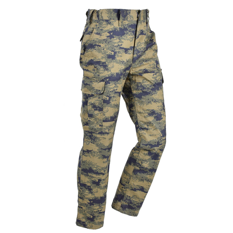 Original türkische Armee blau digital camo taktische Hose Ripstop Kampfhose