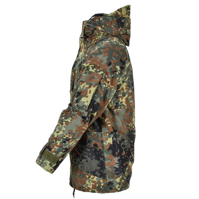 Mil-Tec Bundeswehr Parka mit GoreTex Futter, Camouflage, Flecktarn, wasserdichte Herrenjacke