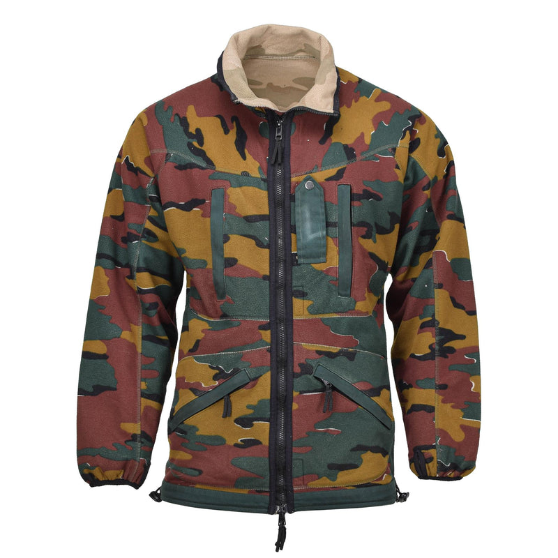 Original belgische Armee Fleecejacke, wendbarer Windstopper BDU Jigsaw Pullover