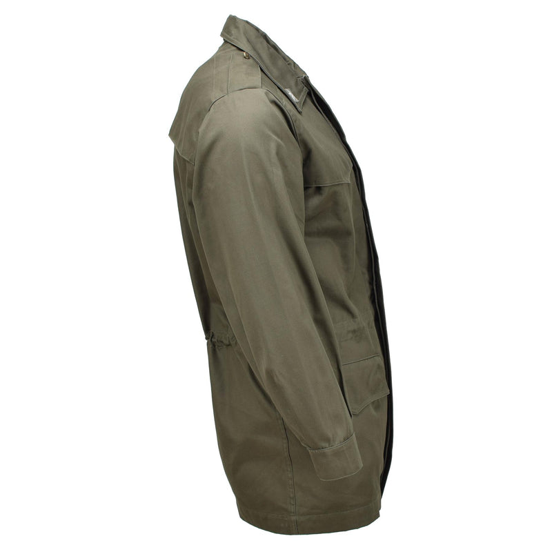 Original italienischer Militärparka, herausnehmbare gesteppte Feldjacke, oliv NEU