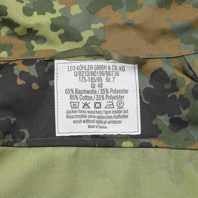 Leo Kohler taktische Militärhemden Flecktarn Camouflage leichte Kampf BW Jacke