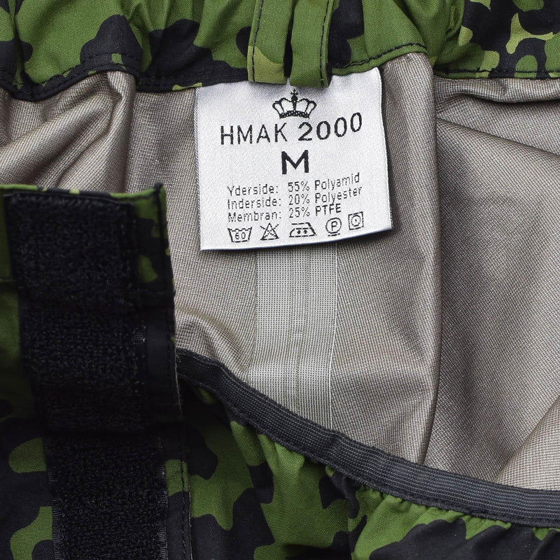 Original dänische Militär M84 Camouflage Regenhose wasserdichte Feldkampfhose