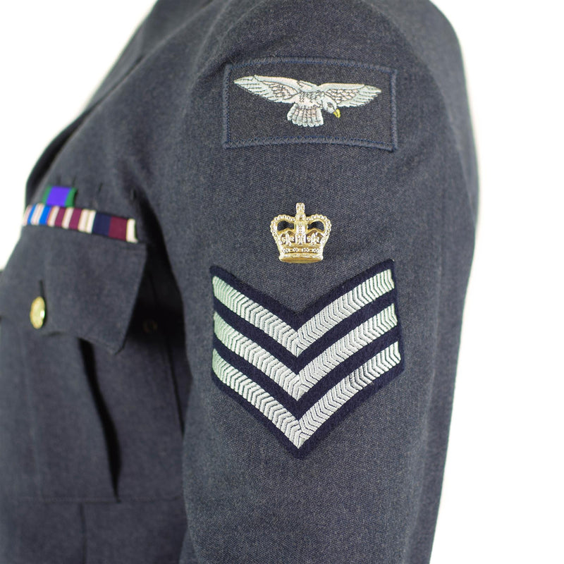 Original formelle Uniformjacke der britischen Armee, Paradeblau, Militärausgabe der Luftstreitkräfte