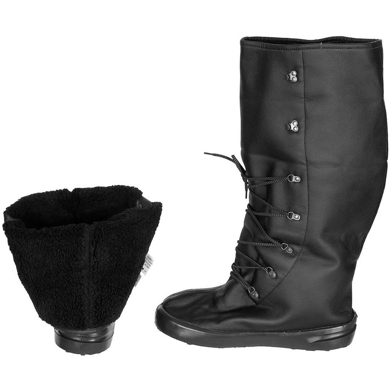 Original Norwegische Armee Alfa Überstiefel isolierende schwarze Lederschuhe guter Grip NEU