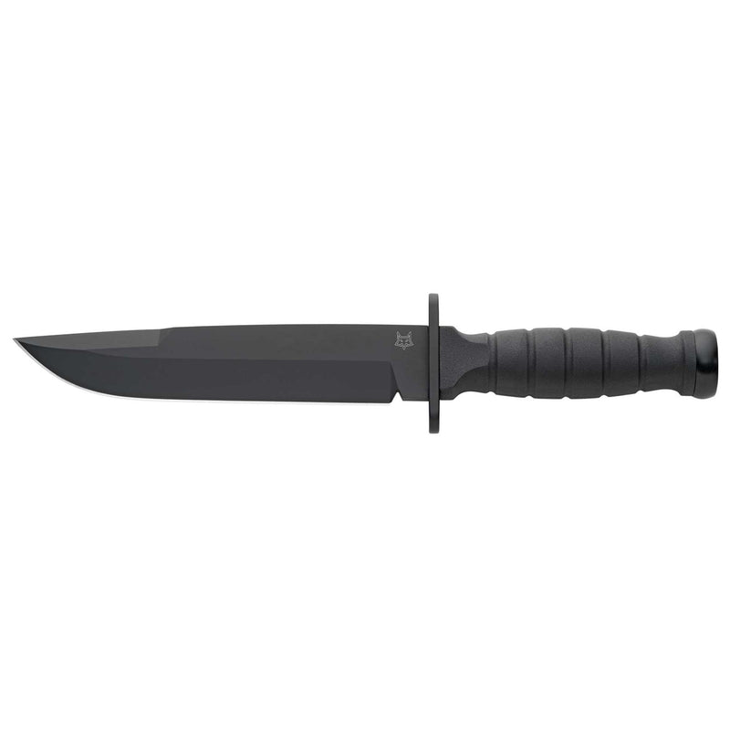 Fox Knives Brand FX-689 Defender feststehendes Messer, taktische Clip-Point-Klinge, Schwarz