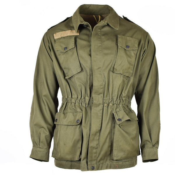 Original olivgrüne Jacke und Hemd der italienischen Armee, Militär-BDU, Überschussausgabe