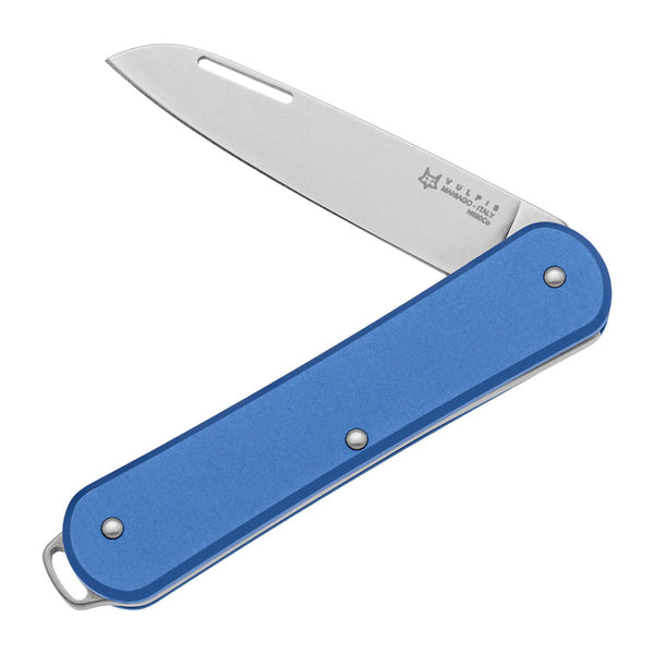 Fox Knives VULPIS FX-VP130 SB Taschenmesser, klappbar, Edelstahl N690Co, blau