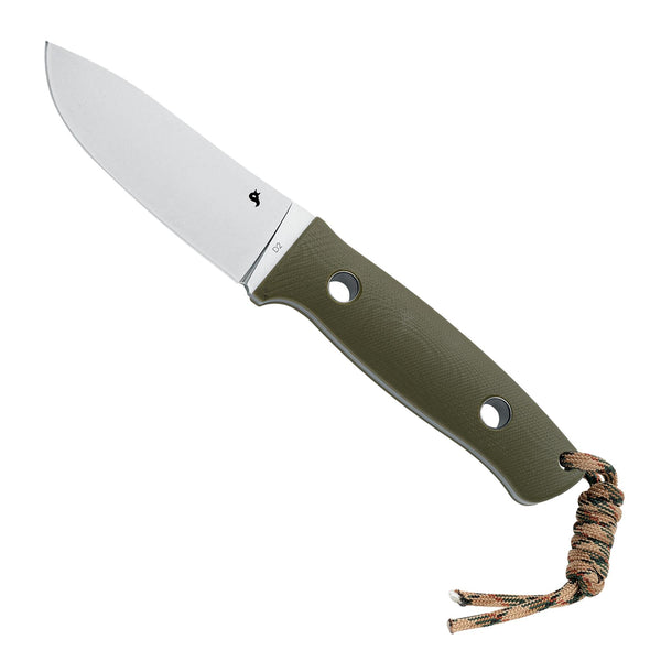 Fox Knives BF-710 D2 Feststehendes Messer mit Kydexscheide, Firestarter, OD-Grün