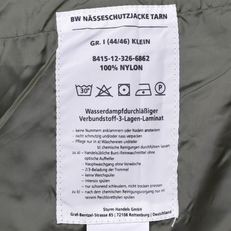 Mil-Tec Marke Bundeswehr Feldjacke GoreTex Flecktarn camo wasserdicht Regen