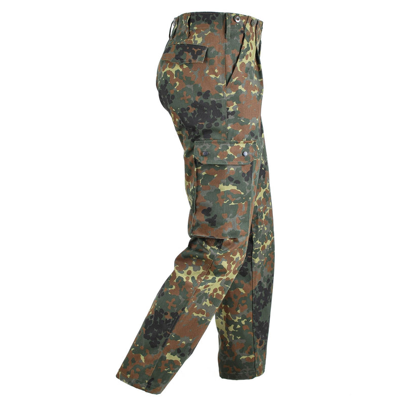 Deutsche Feld-Cargohose im Militärstil Flecktarn Camouflage Kampfhose Armee ACU Hose