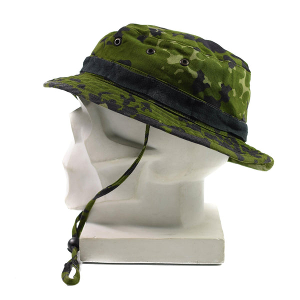 Original dänische Armee Boonie Hut Militär M84 Flecktarn Camo Dschungel Sommermütze