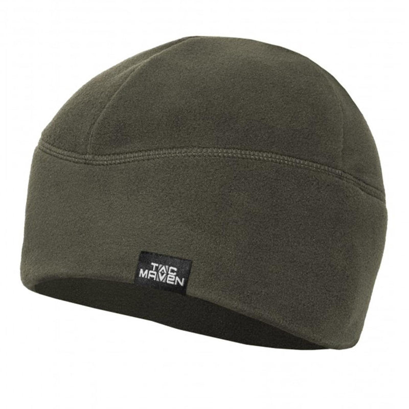 olive color winter fleece cozy hat