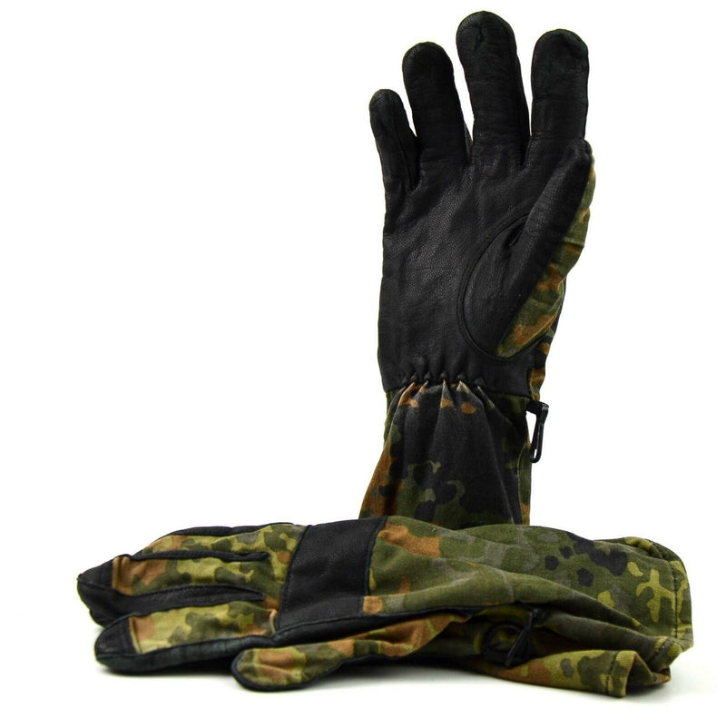 Echte deutsche Armee Flecktarn Camo Kampfhandschuhe BW Militärausgabe Allzweck