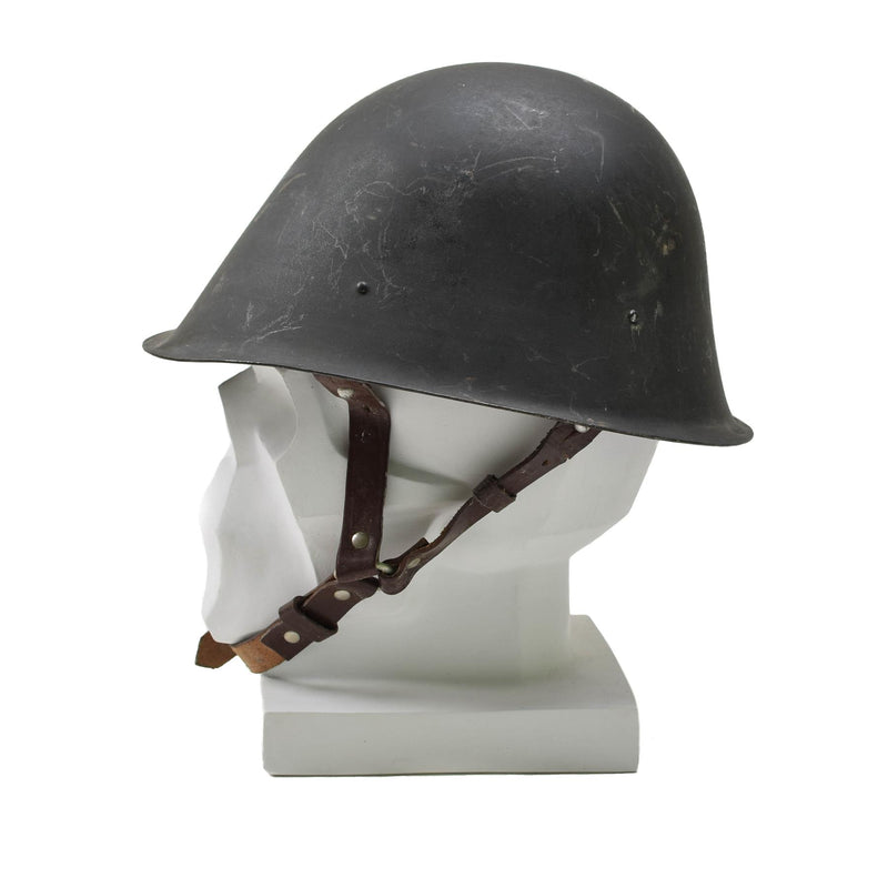 Original rumänischer Militärischer taktischer Stahlhelm M73 Fallschirmjäger Kinnriemen Oliv