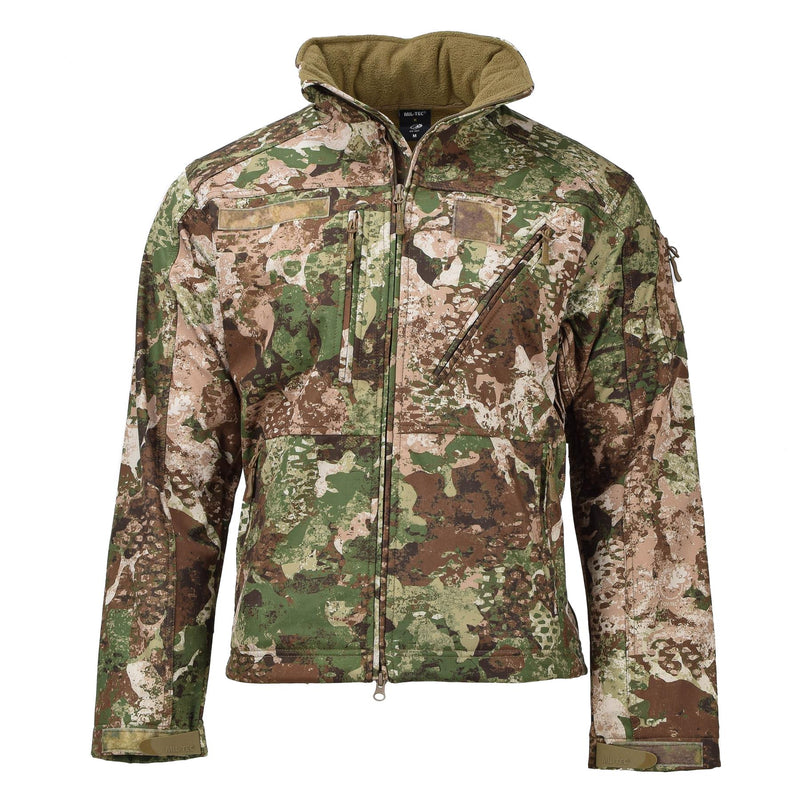 MIL-TEC Army Softshell Taktische Jacke Fleece wasserdicht Kapuze 3-Lagen Laminat