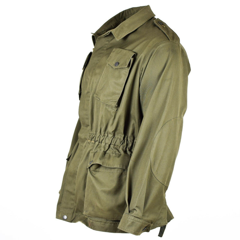 Original olivgrüne Jacke und Hemd der italienischen Armee, Militär-BDU, Überschussausgabe