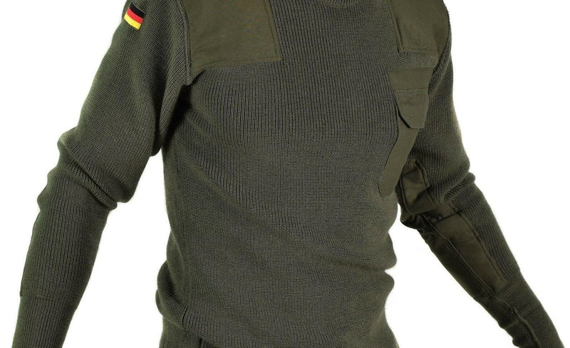 Original Deutscher Armee Pullover Kommando Pullover Grün Oliv Pullover Wolle NEU