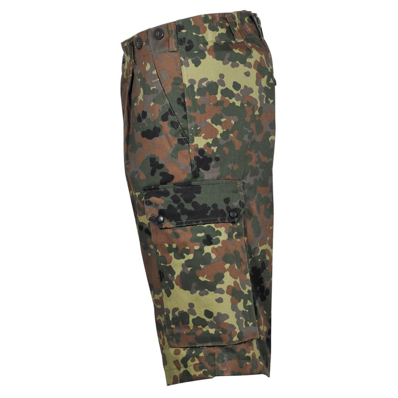 MFH Marke Army Style Shorts Bermuda Flecktarn Camouflage robuste Ripstop Uniform NEU