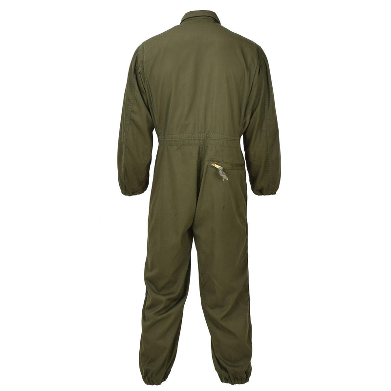 Original US Militär Overall Arbeitsanzug Mechaniker Overall Army Druckknopfverschluss Oliv