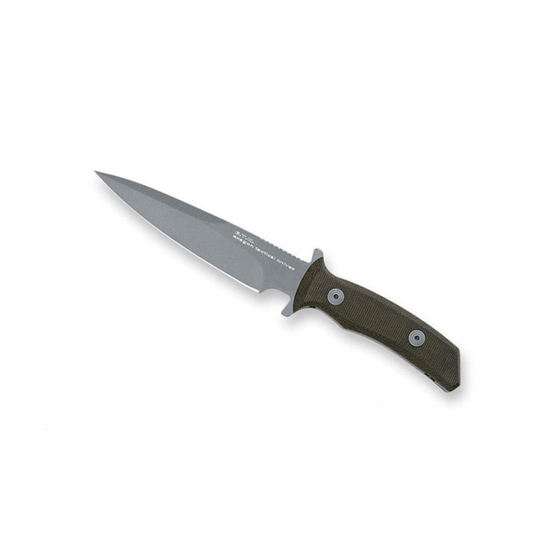 Fox Knives ETK Feststehendes Messer Spear Point 440C Stahl perlgestrahlte Beschichtung