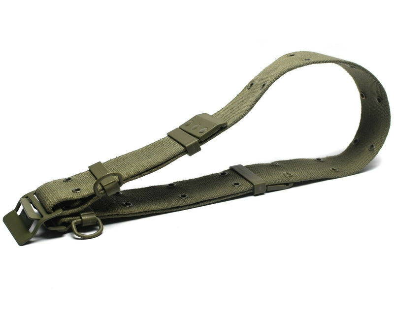 Original französischer Armee-Gurtbandgürtel Famas Olive OD Webgürtel Frankreich Militär NEU