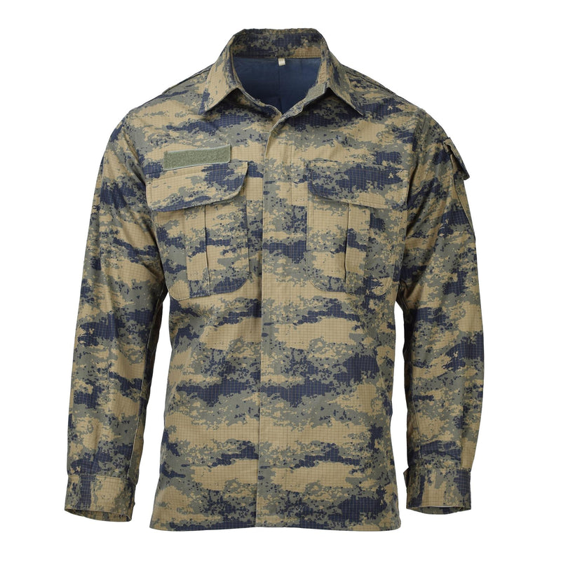 Original türkische Armee taktische Jacke blau digital Camouflage strapazierfähig Ripstop