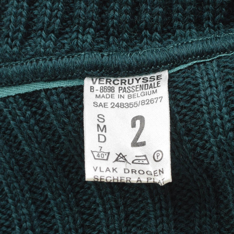 Original belgischer Militär-Kommandopullover, warmer Strickpullover aus grüner Wolle, NEU