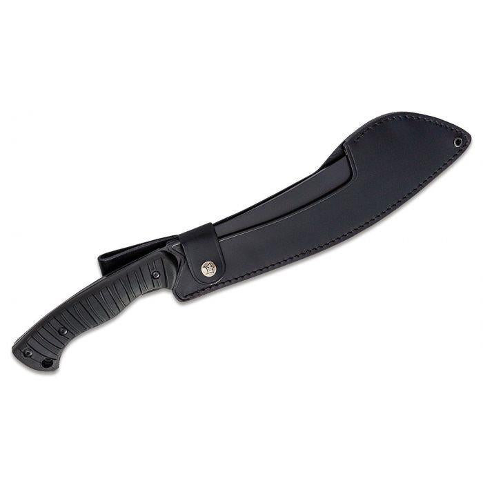 Fox Knives Brand Italy Macho 680T Machete aus rostfreiem Stahl schwarz Messer mit fester Klinge