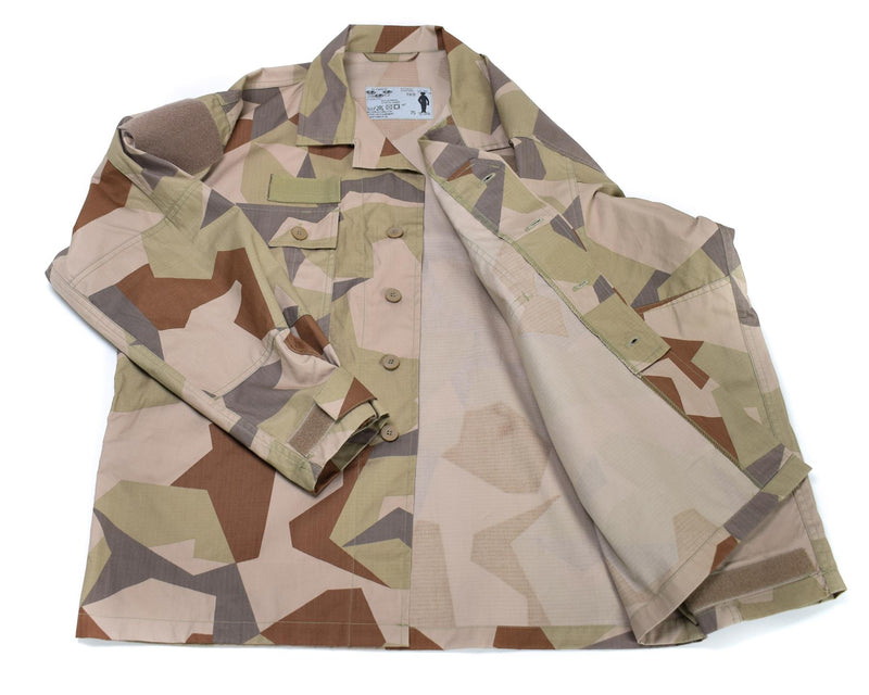 Echte schwedische Armee M90 ​​Jacke Wüstentarn Feldtruppen leichtes Hemd NEU