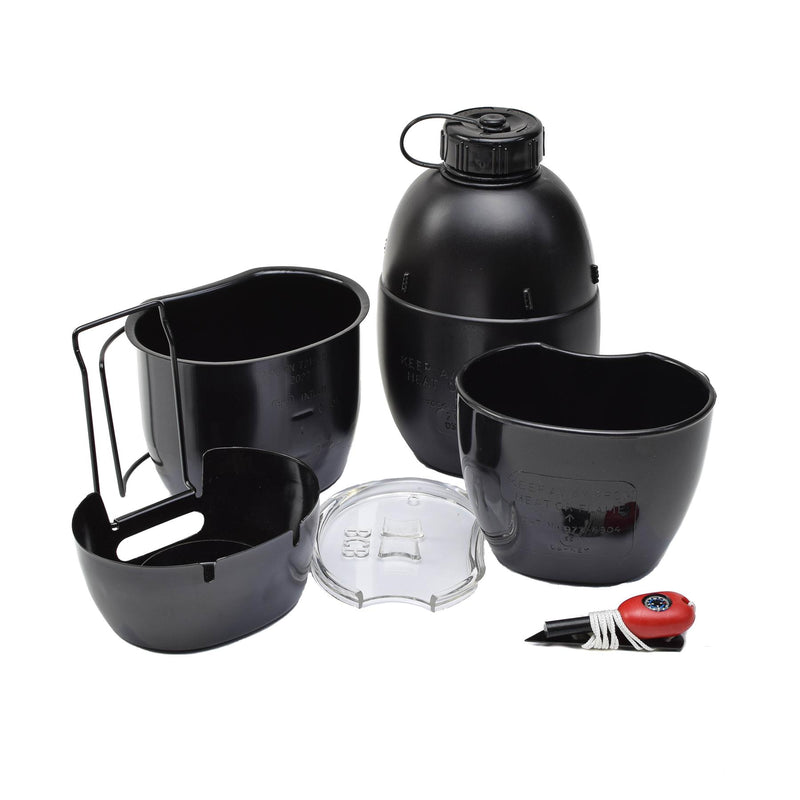 BCB The Crusader Kochsystem Aluminium Kocher Set Feldflasche Becher Campingkocher