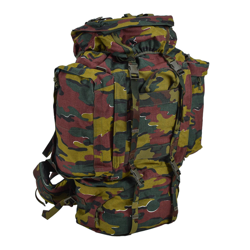 Original belgischer Militär-Taktikrucksack, 120 l, Jigsaw-Tarnung, wasserdichte Tasche, NEU