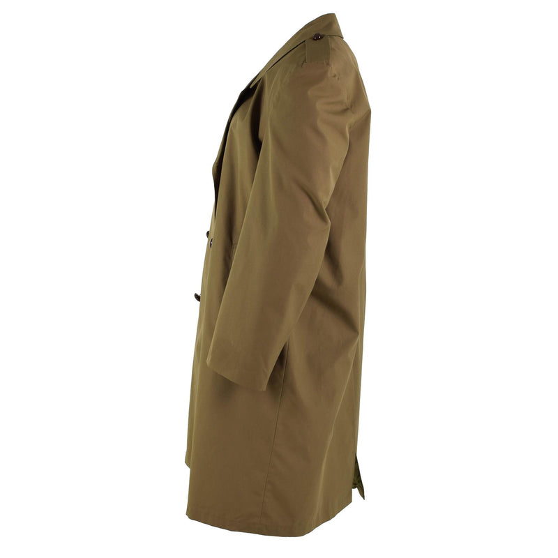 Original formeller Trenchcoat der niederländischen Armee, brauner Militär-Überschuss-Offiziersmantel NEU