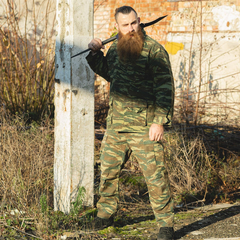 Original BDU-Hose der griechischen Armee mit Eidechsen-Tarnmuster, griechische Militär-Überschusshose